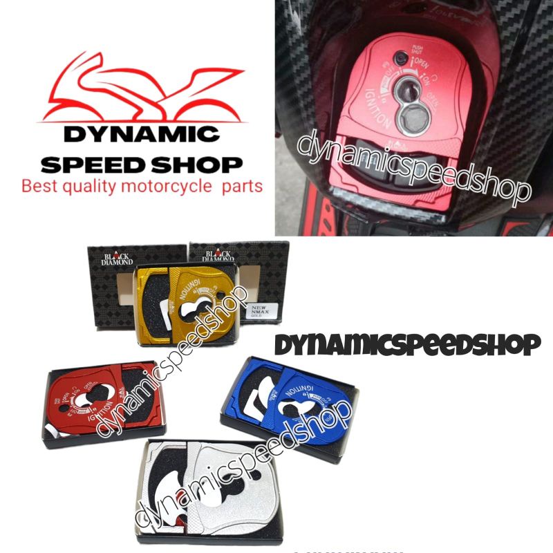 tutup kunci kontak black diamond nmax new cover kunci kontak nmax new
