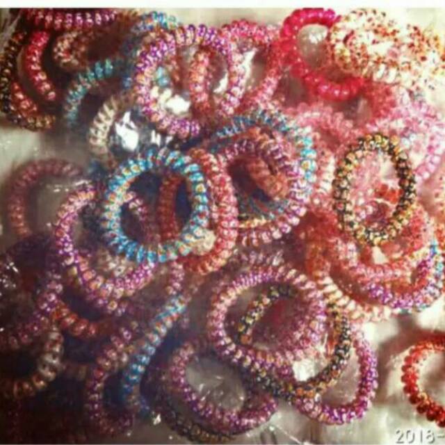 Karet rambut spiral besar