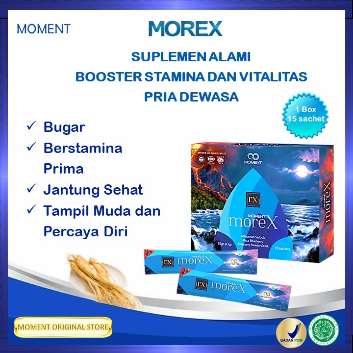PRODUK FAVORIT PRIA MOMENT MOREX Sehat Bugar Berstamina Menjaga Kesehatan Jantung