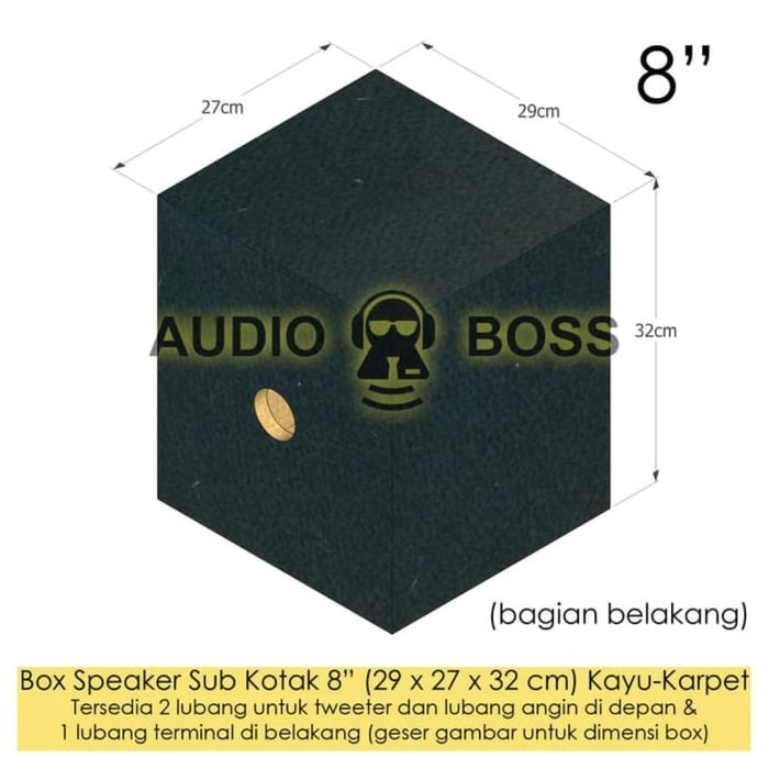 Box speaker 8 inch kotak karpet / box 8inch kotak / box 8&quot; karpet