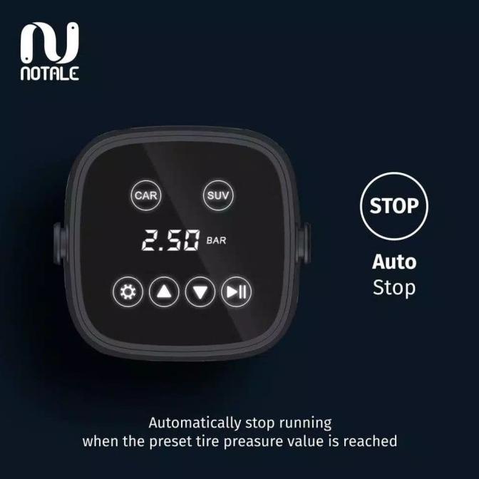 Notale Electric Air Pump Pompa Ban Sepeda Motor Mobil