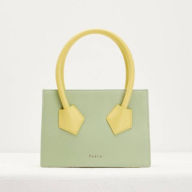 Pdr structured top handle bag