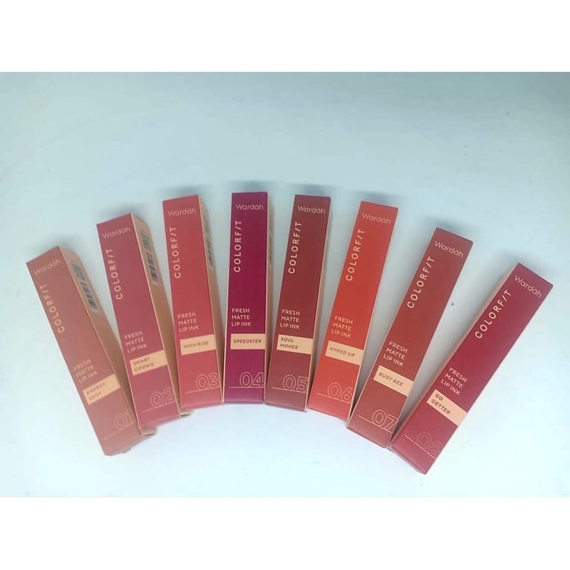 WARDAH COLORFIT FRESH MATTE LIP INK NO.1/2/3/4/5/6/7/8