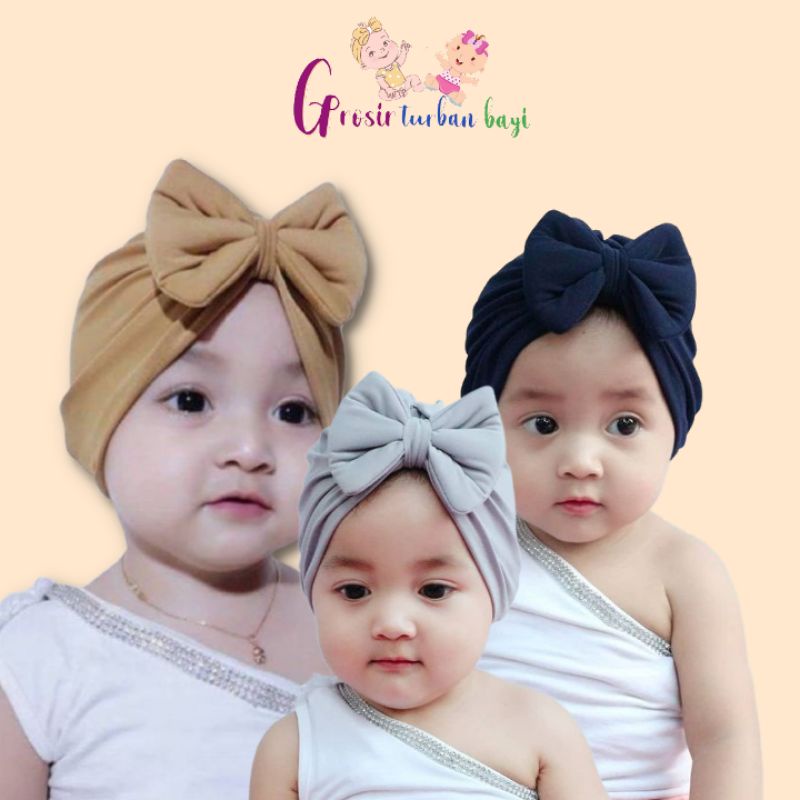 Turban bayi pita kupu kupu busa/turban bayi perempuan/turban anak kupukupu/ciput bayi perempuan/cipu