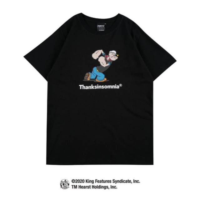 POPEYE x thanksinsomnia Tshirt "therese" black unisex size S M L