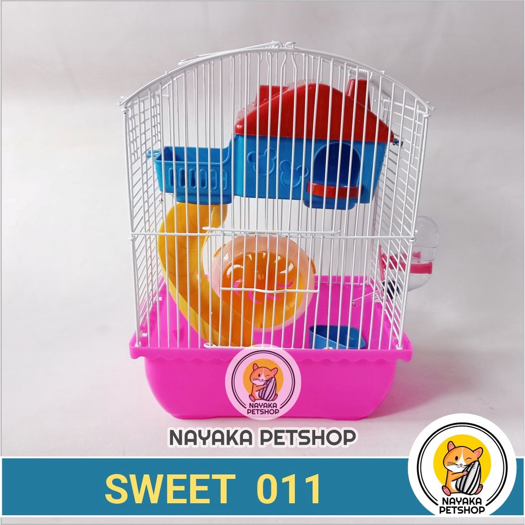 Sweet 011 Kandang Hewan Hamster Tingkat 2 Lantai