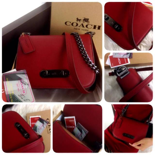 #10992 New Arrival COACH Swagger Glovetanned Leather Shoulder Bag SS19