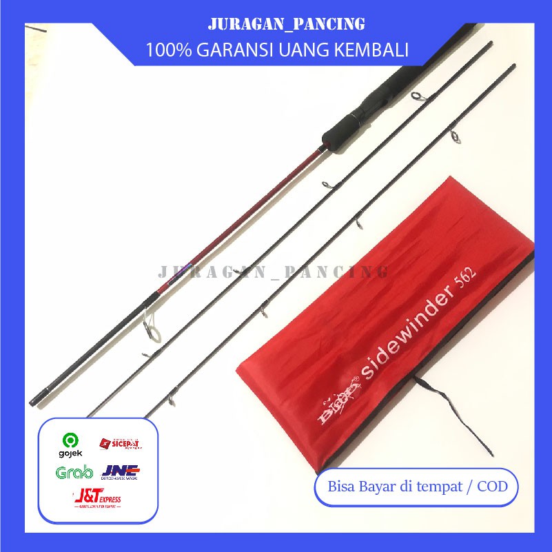 ROD BLOOD SIDEWINDER 562 | JORAN BLOOD 165CM | JORAN ROD CARBON| FREE CADANGAN STIK ATAS| ACT MEDIUM