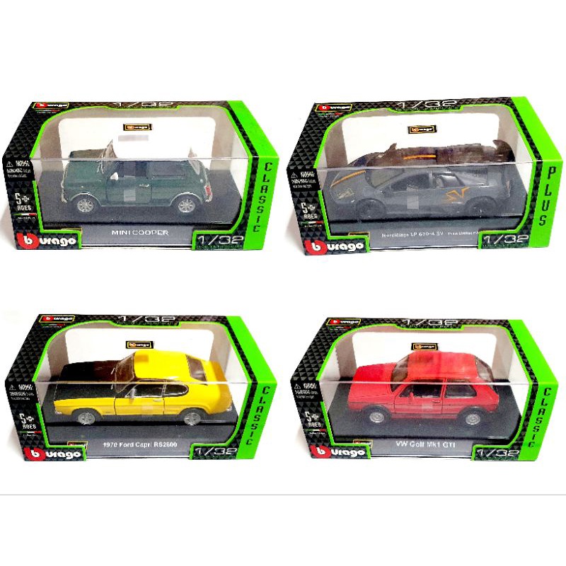 Bburago 1:32 Diecast Miniatur Mobil Mobilan Pajangan