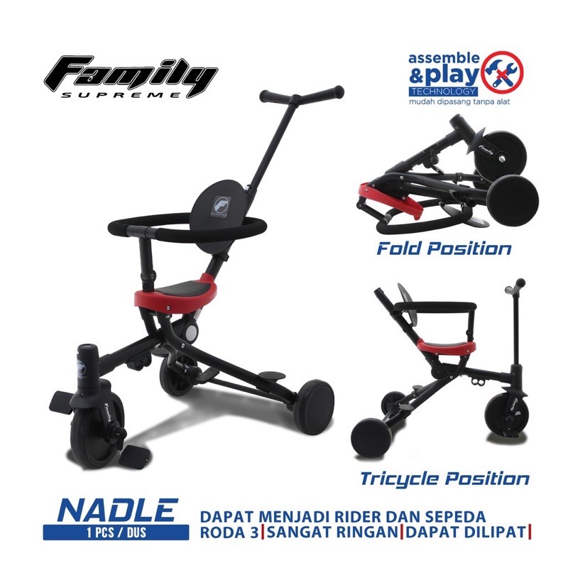 Sepeda Anak Family Roda tiga Nadle