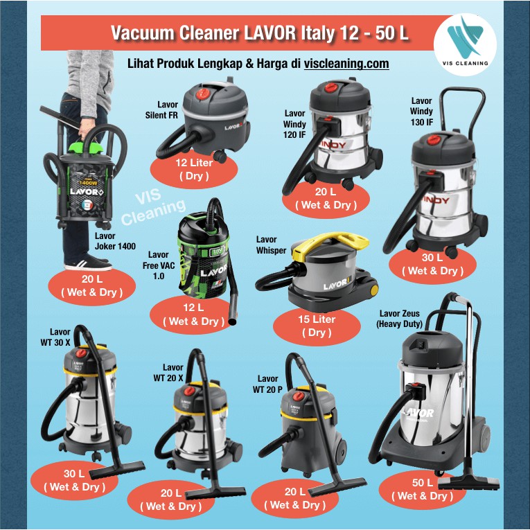Vacuum Cleaner Stainless 15 Liter