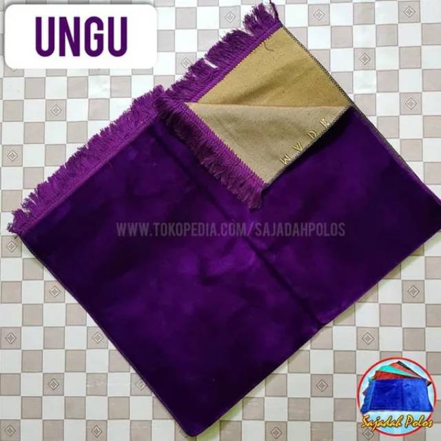 SAJADAH TURKY POLOS UNGU PREMIUM 01