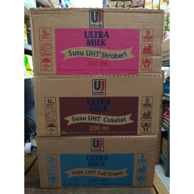 Susu Ultra Milk 200ML 1dus 24pcs