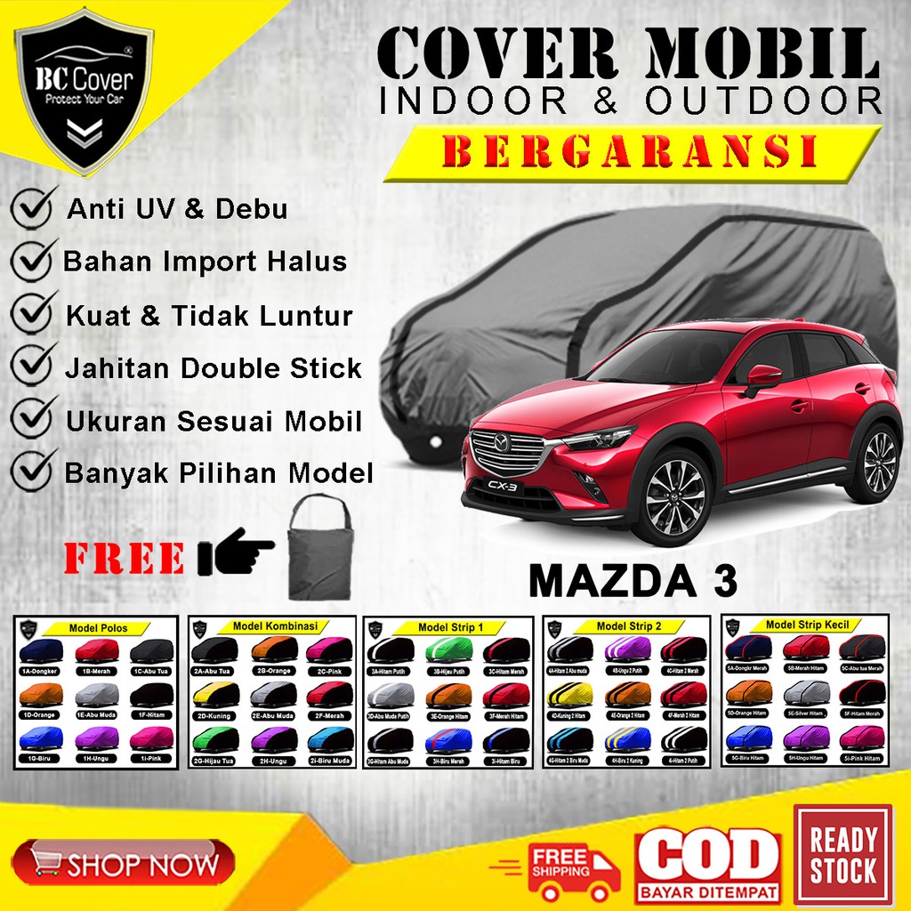 Body Cover Mobil MAZDA 3 / Sarung Mobil Mazda 3 / Selimut Mantel Pelindung Jas Kerudung Mantol Tutup Penutup Mobil Mazda 3 Outdoor