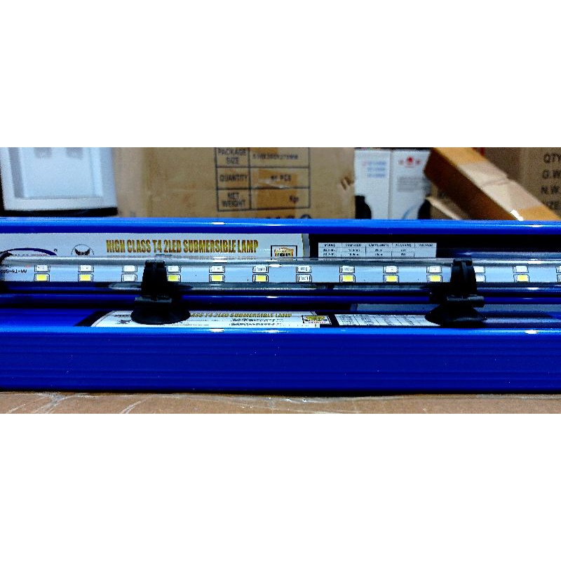 Lampu Celup LED Aquarium SAKKAI PRO T4 2LED SP60 SP80 SP100 3X