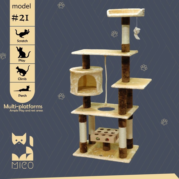 Panjatan Kitten - Kandang Kucing Tingkat - Mainan Kucing - Cat Condo