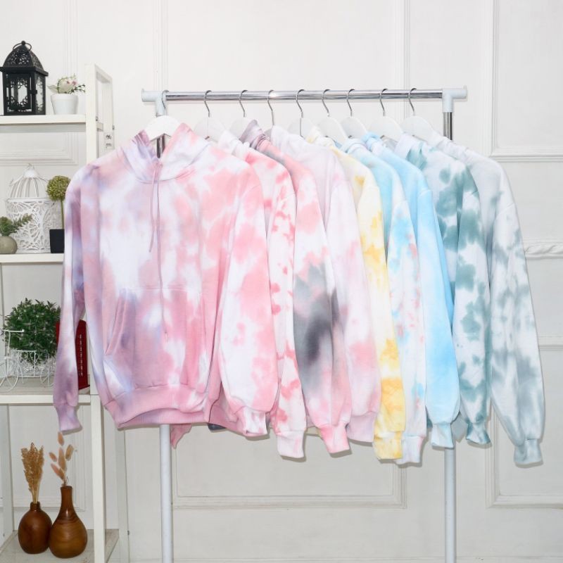 HOODIE JUMPER TIE DYE || SWEATER TIE DYE (OVERSIZED)