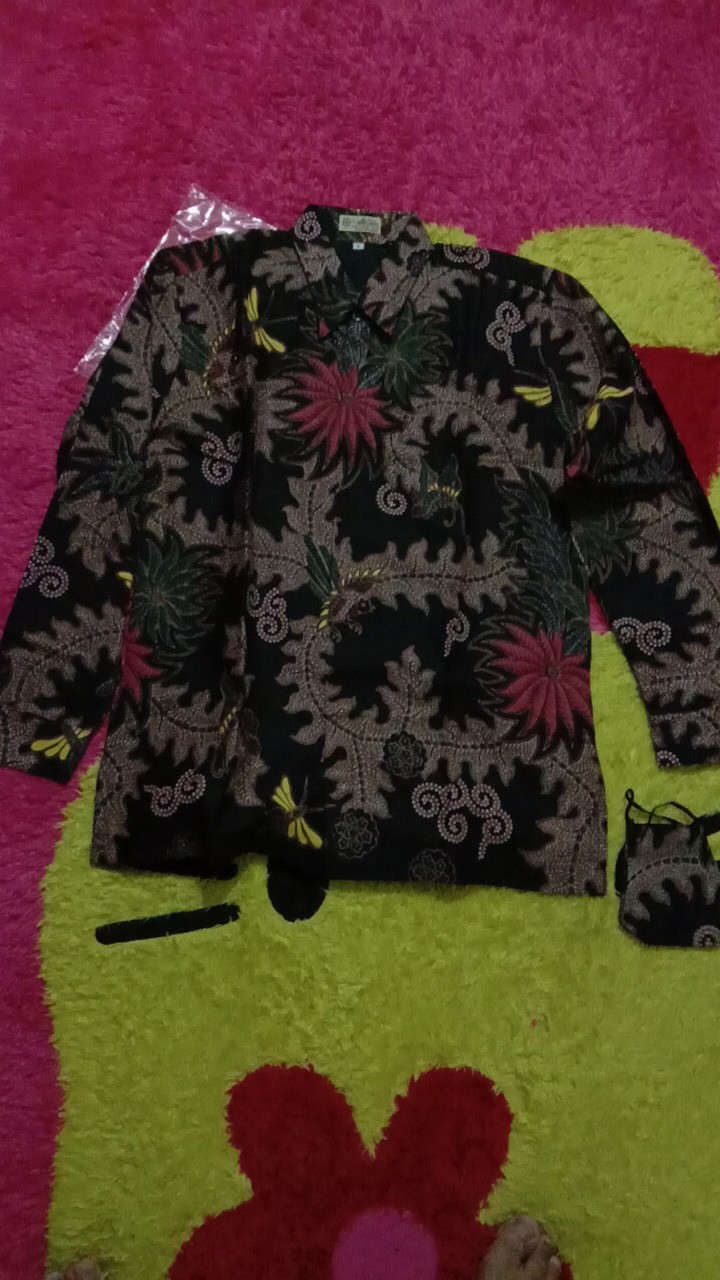 Baju Batik Pria Lengan Panjang Modern Batik Pria Lengan Panjang Slimfit Kemeja Batik Pria Rba012