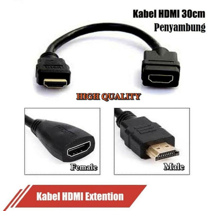 penyambung HDMI untuk anycast 30cm