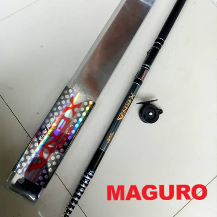 Tegek Custom Maguro XENA Carbon 3 Way Zoom 540/490/450cm Berkualitas