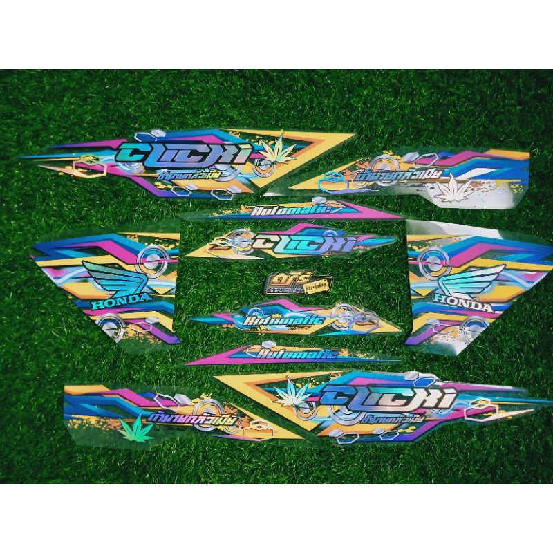 Striping sticker Honda new Vario LED 125 150 Transparan Hologram variasi