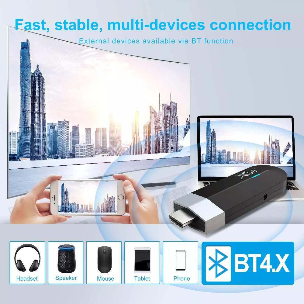 X98 S500 - Android OS Smart TV Stick 4K UHD - Android TV Stick - PRAKTIS HANYA TINGGAL COLOK, HEMAT RUANG