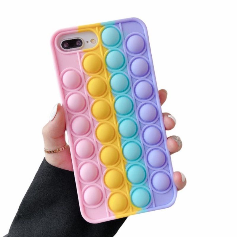 Pop it Case Oppo A12 A5S A3S A5 2020 A9 2020 A7 A11K A15 A15S A16 A33 A53 A54 Silikon pop it polos 3