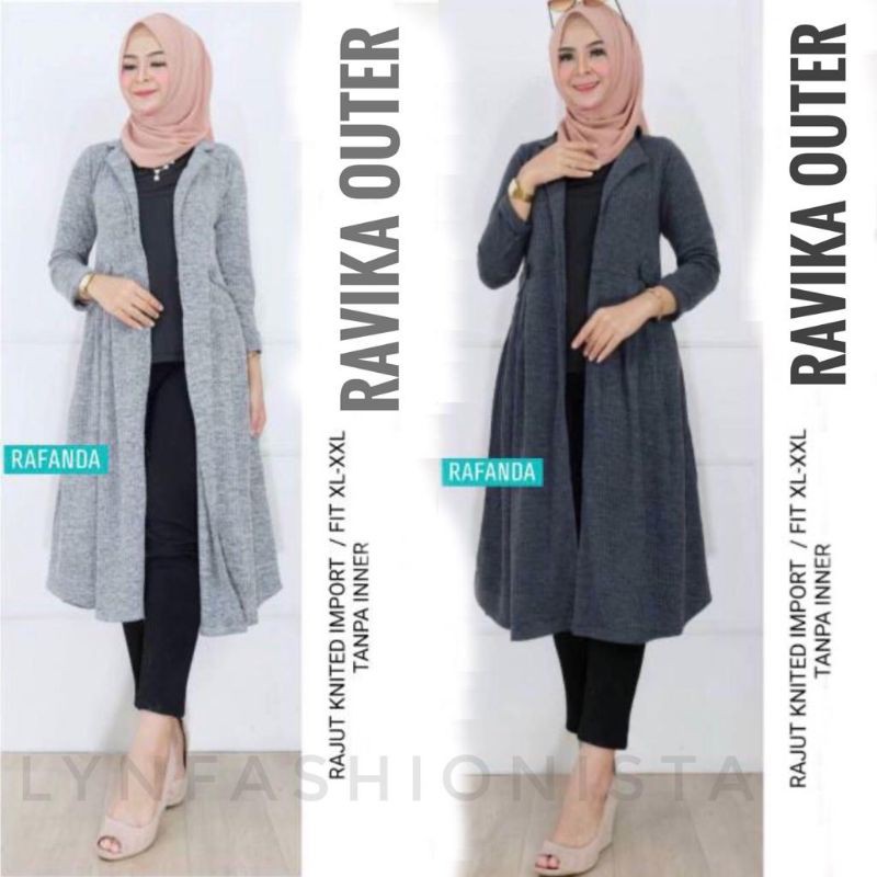 [MUAT MAX 80 KG]OUTER RAJUT JUMBO/CARDIGAN RAJUT WANITA PREMIUM//RAVIKA