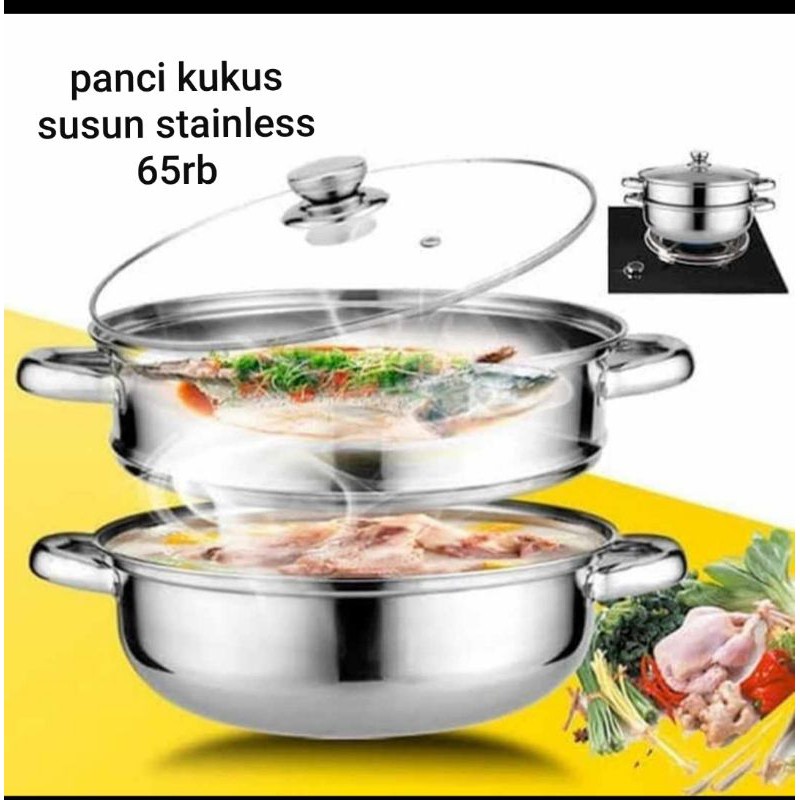 panci kukus susun 2/ panci susun stainless
