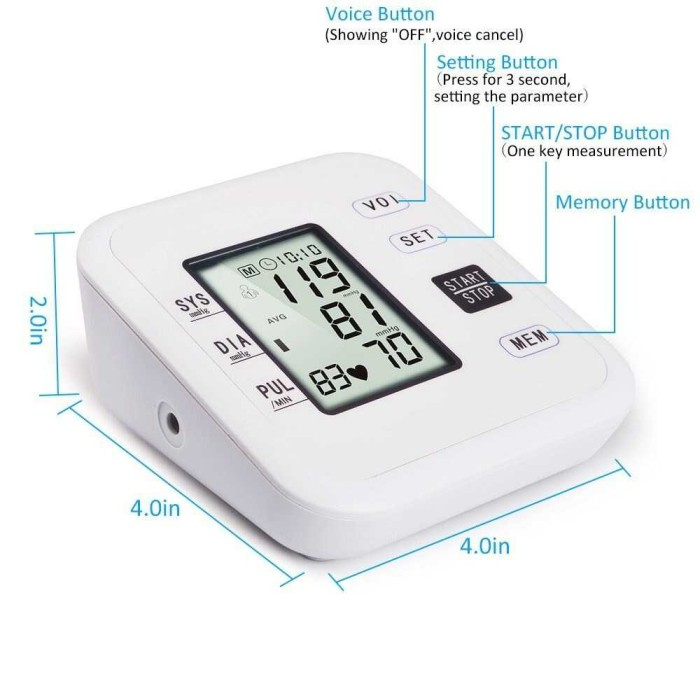 URIT Pengukur Tekanan Darah Tensimeter Blood Pressure - LZX-B1681