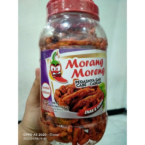 

PROMO!!! AGEN KRIPIK USUS MORANG MORENG 400gr KRIPIK PEDAS MURAH