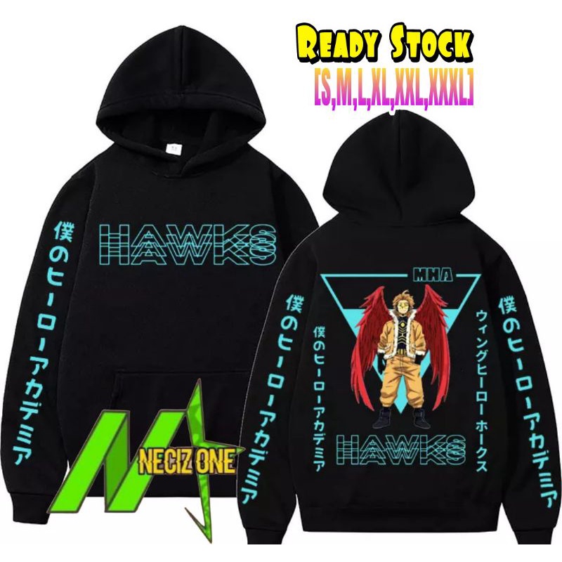 HOODIE JUMPER KEREN MY HERO ACADEMIA HAWKS OWL NEW DESIGN