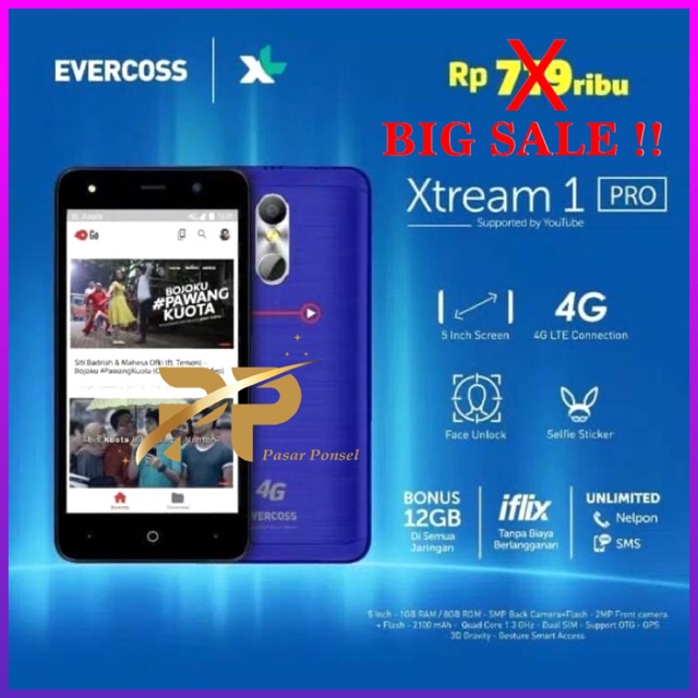 Evercoss Xtream 1 Pro M50 Star Hp Android Hp Evercoss Hp Evercross Evercross Garansi Resmi Shopee Indonesia
