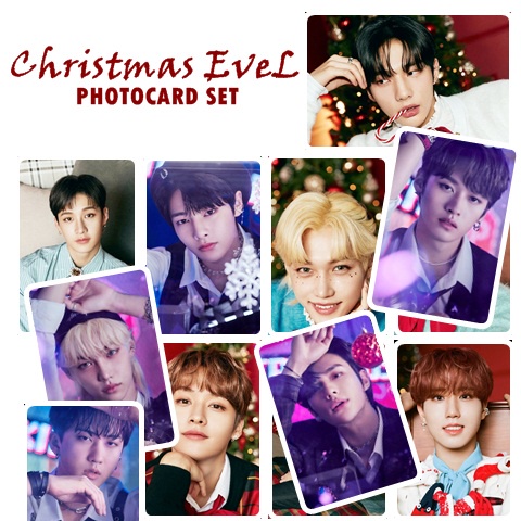 Photocard Stray kids Christmas Evel | Bang chan Changbin Felix Han Hyunjin IN Leeknow Seungmin