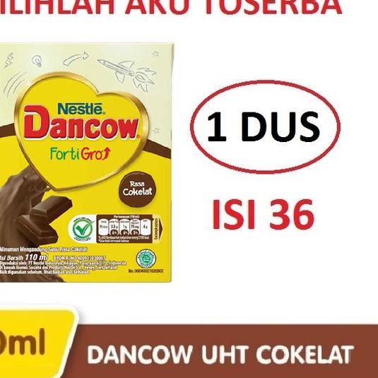 

Miliki Susu DANCOW UHT COKELAT COKLAT FortiGro - 110 ml 1 DUS isi 36 ✔