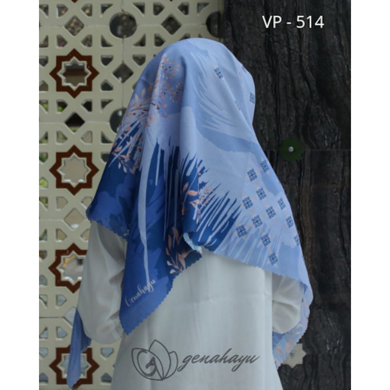 Jilbab Voal Motif Superfine / jilbab segi empat premium motif by Genahayu-VP-514