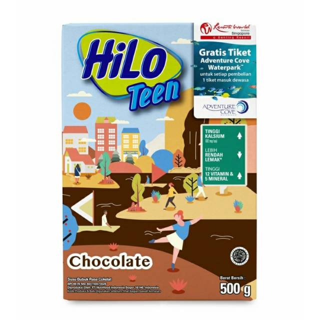 

Hilo Teen Susu Bubuk Hi-Calcium Coklat 500G