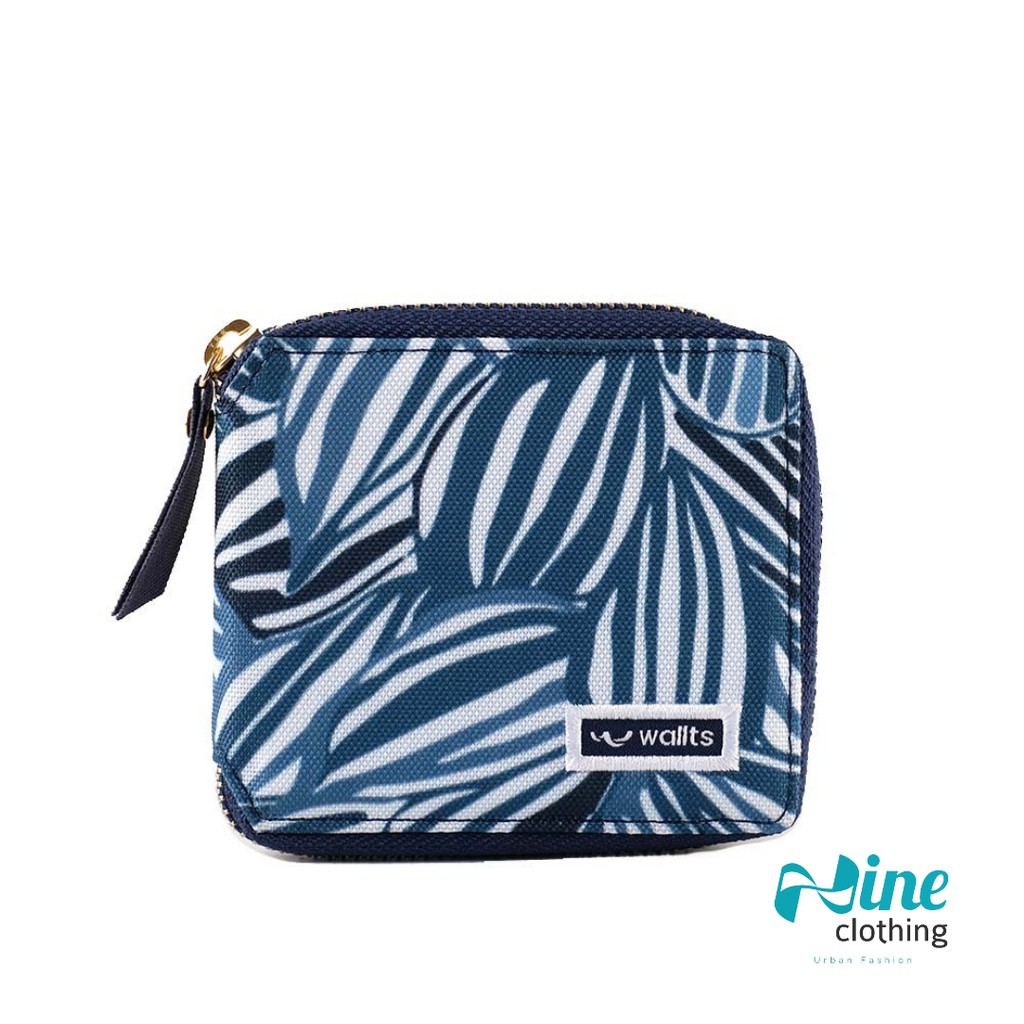 MAITA FENDER - Dompet Wallts Wallet Wanita Casual Motif Batik Biru Persegi Terbaru Original Lokal