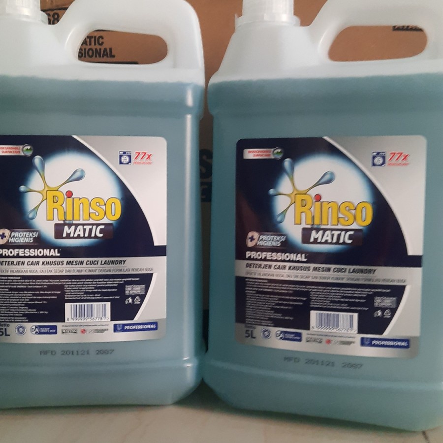 Rinso Detergent Liquid 4.5L, bisa untuk Mesin CuciTop dan Front load GOJEK/GRAB ONLY