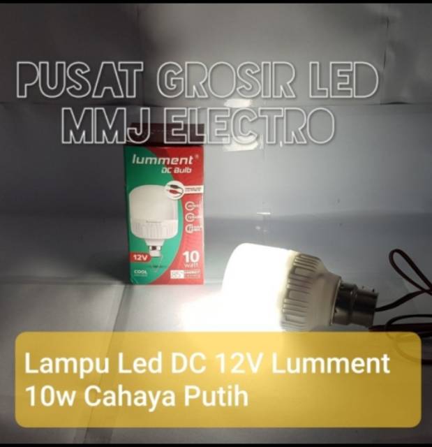 Lampu Led Lumment DC 12V 10 watt 10w Aki