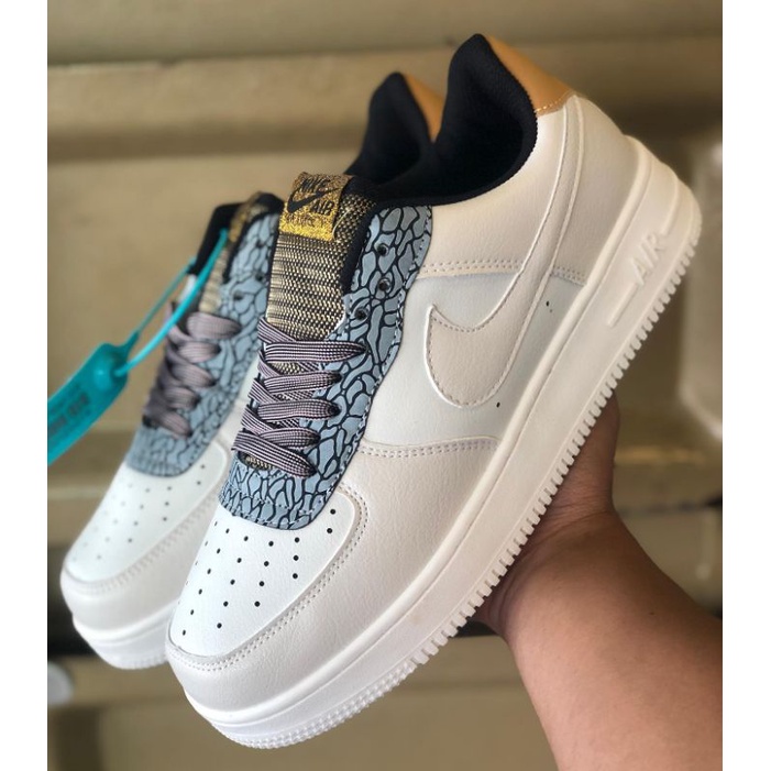 Sepatu • Sneakers Air J1 White Tosca Cewe Cowo Premium
