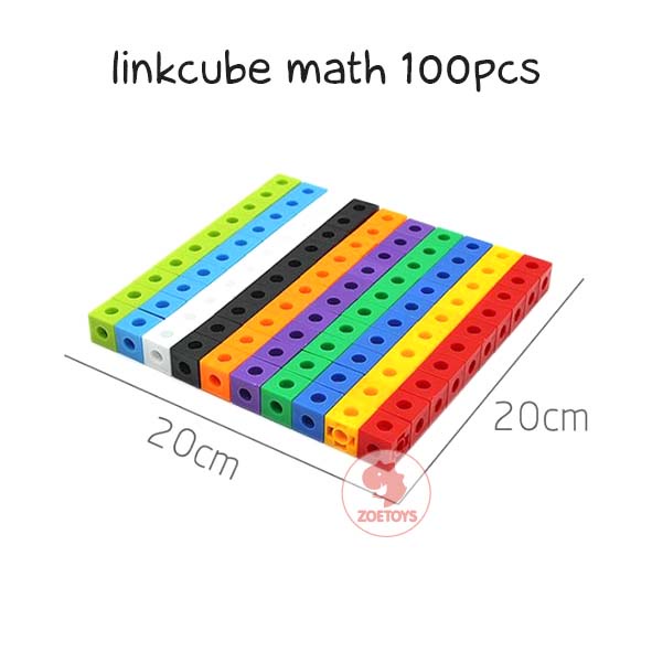 Zoetoys Linkcube Math | Numberbloks Mathlink Linking Unit Snap Link Cubes | Mainan Edukasi Anak