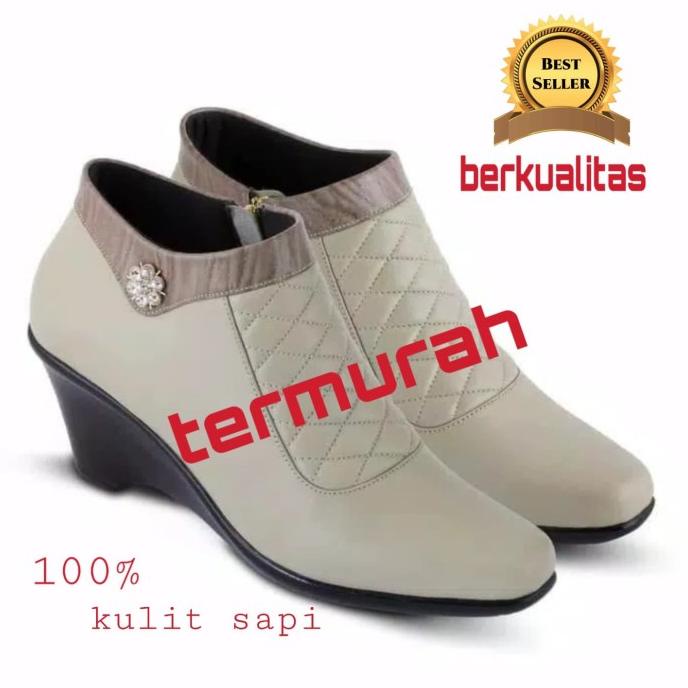 sepatu boots wanita/sepatu kulit/sepatu produk jk colection termurah