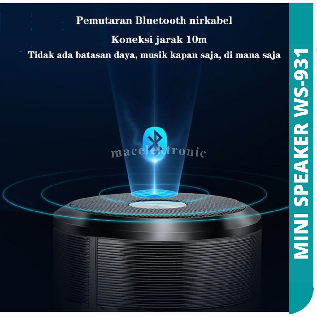 Mini Speaker Wireless Portable Stereo Speaker Lingkaran meriam baja kecil  Mini BT Speaker Bass Wireless Audio Portable Speakers Bulat Meriam Baja Kecil