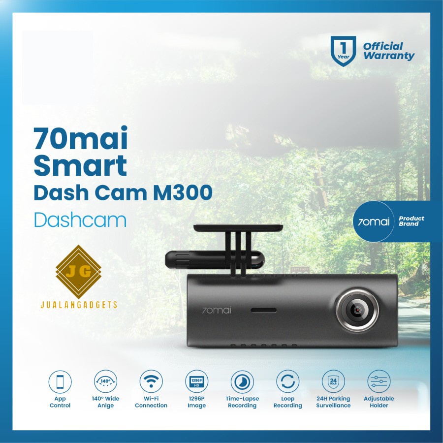 70mai M300 Dashcam Smart Dash Cam 1296P Recorder Auto Car Camera - Kamera Mobil