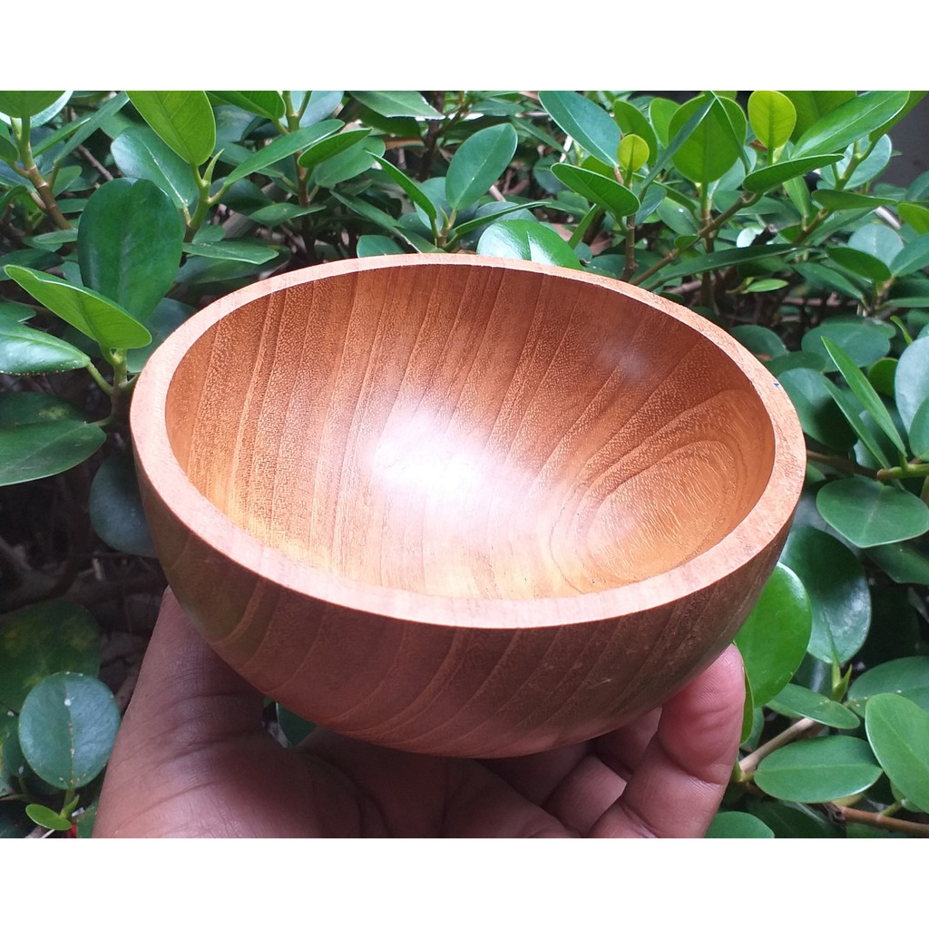 mangkok 10cm kayu jati