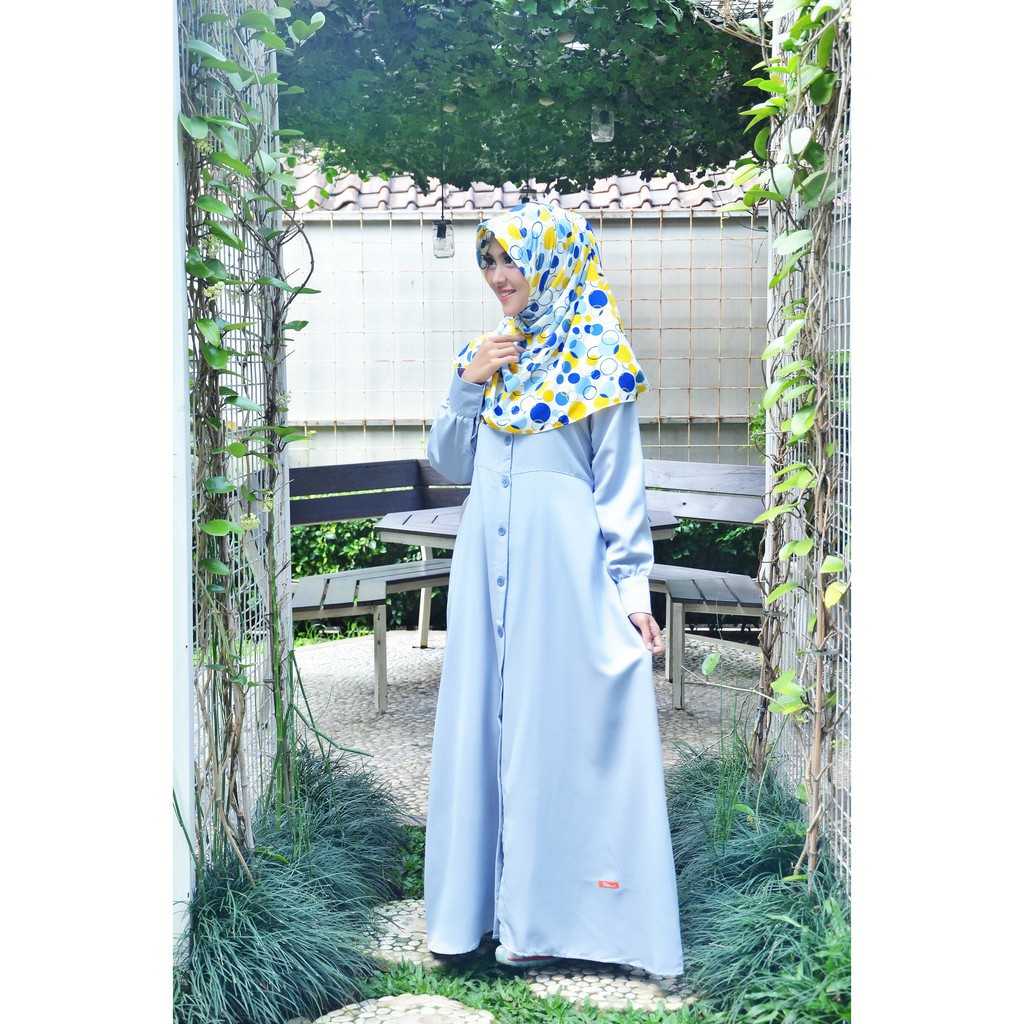 [Best Seller] Gamis Nibras NB 141 Promo Diskon 10% Ready Warna Hitam Navy Abu Tua Abu Muda dan Marun