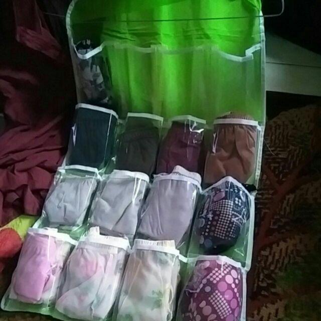Hanger Gantungan Celana Dalam Wanita 16 Sekat Korean Underwear Pouch Serba Guna