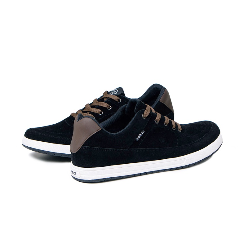 HARISSON - NAZREAL FOOTWEAR x banfash_store | Sepatu Sneaker Pria NAZ Hitam Original AZL 005 (Free Kaos Kaki)-2