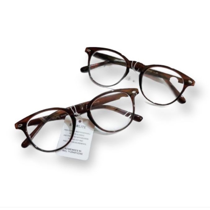 KACAMATA BACA / KACA MATA PLUS FRAME OVAL UNTUK PRIA WANITA SUER FOKUS